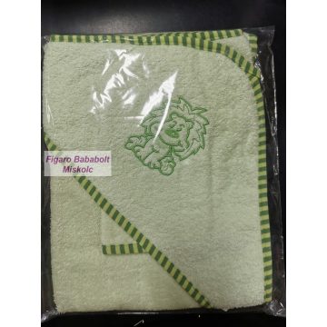   Stella fürdőlepedő, fürdetőkesztyű "zöld oroszlán"