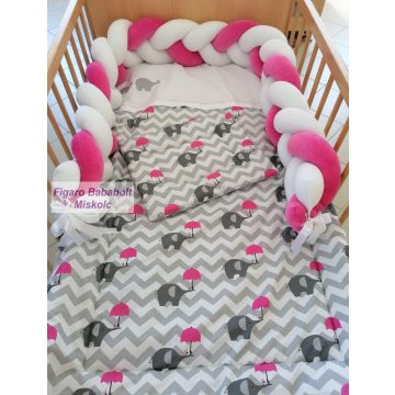   Fonott rácsvédő "fehér-fehér-sötétrózsaszín"