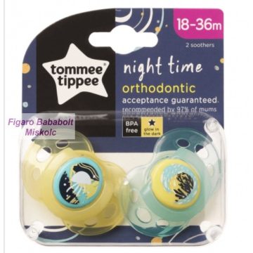 Tommee Tippee Night Time játszócumi 18-36 hó 2db