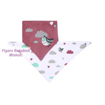 BabyOno előke háromszög 2db-os madárka 879/01