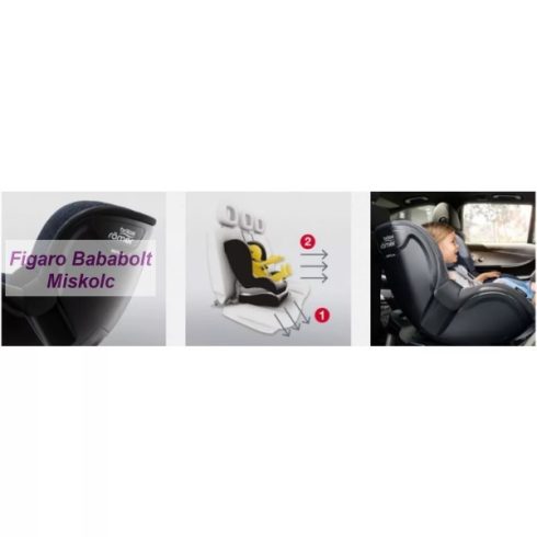 Britax Römer Dualfix Plus iSize autósülés 61-105cm - Midnight Grey