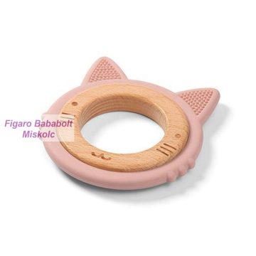 Babyono rágóka fa/szilikon "cat"
