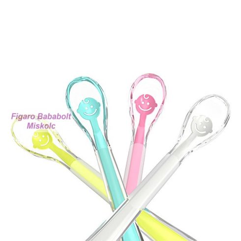 BabyOno puha szilikon kanál babamosoly "kék"