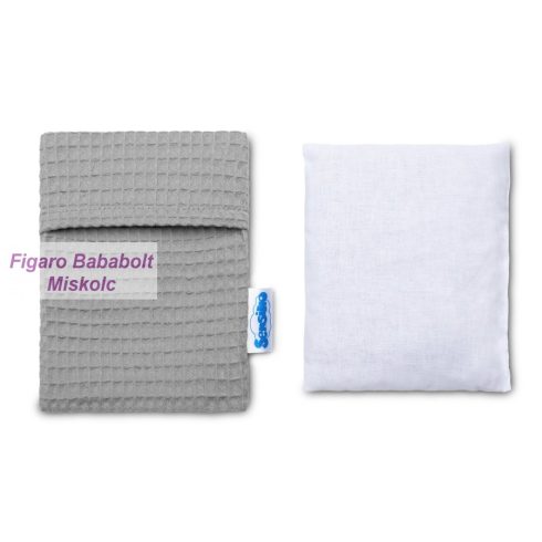 Sensillo Wafel cseresznyemag párna "grey" 