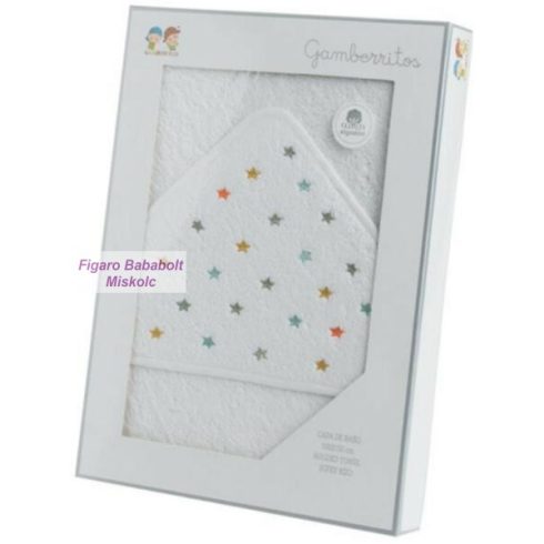 Gamberritos fürdőlepedő kapucnis 100x100cm csillagok 10559