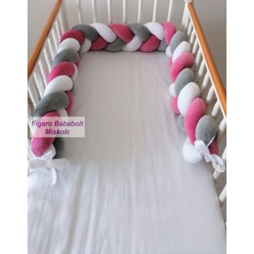 Fonott rácsvédő "fehér-szürke-mályva" 