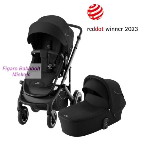 BRITAX RöMER Smile 5Z multifunkciós babakocsi szett mózeskosárral "Space Black"