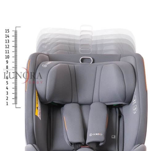 Coletto Izzy i-Size 40-150cm biztonsági gyerekülés "Grey"