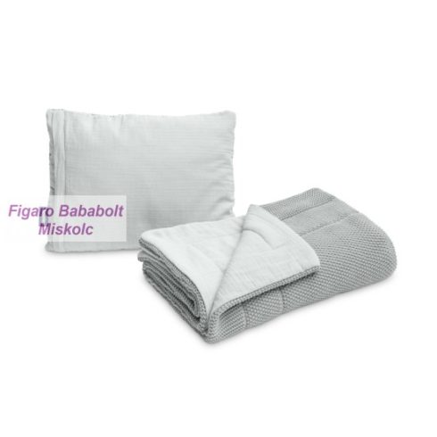 Sensillo kötött muszlin ágynemű szett "szürke"