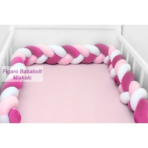 Scamp fonott rácsvédő "pink-rózsaszín-fehér"