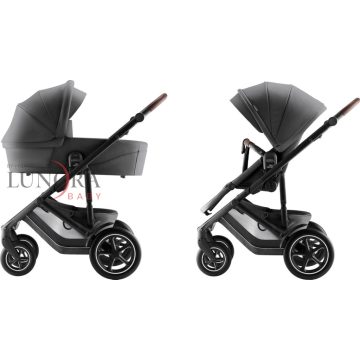   BriTAX RöMER Smile 5Z Style  multifunkciós babakocsi szett mózeskosárral "Mineral Grey"