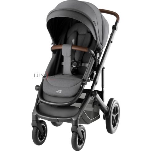 BriTAX RöMER Smile 5Z Style  multifunkciós babakocsi szett mózeskosárral "Mineral Grey"