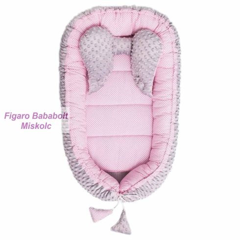 Belisima babafészek Minky Sweet Baby "rózsaszín"