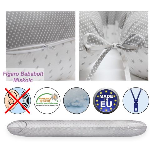 Scamp szoptatós párna "szürke csillagos pöttyös"