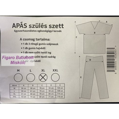 Apás szülészeti szett