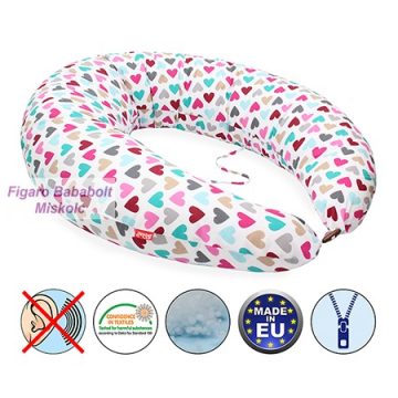   Scamp formázott gombosvégű szoptatós párna pamut huzattal/ColorfulHeart