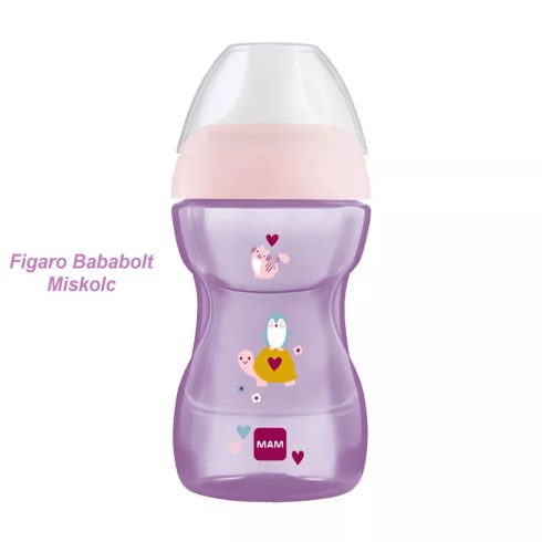 Mam Fun to drink cup - ivástanuló pohár 270 ml "lila teknős"