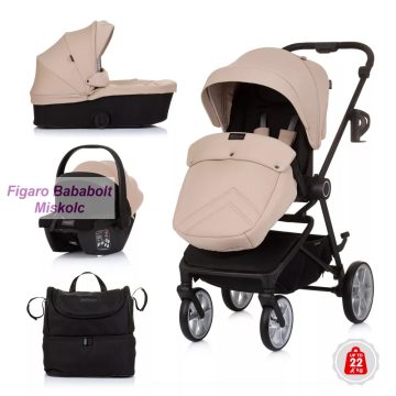CHIPOLINO LINEA 3IN1 MULTIFUNKCIÓS BABAKOCSI - MACADAMIA