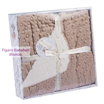 Gamberritos takaró plüss/sherpa 80x110cm barna 9387