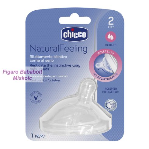 Chicco Natural Feeling ferde etetőcumi 2hó+