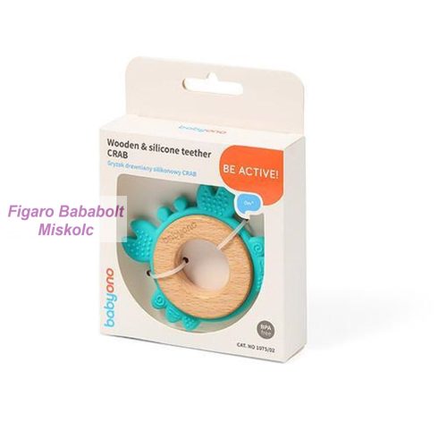 Babyono rágóka fa/szilikon "crab"