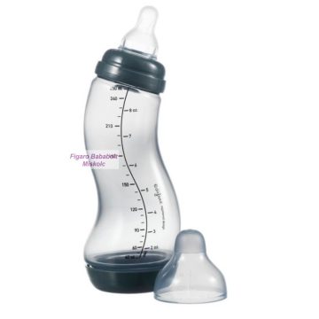   Difrax ant-colic S-cumisüveg "szürkés kék" 250 ml