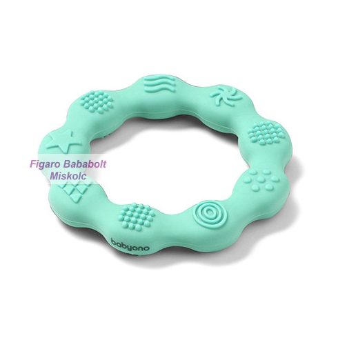 BabyOno rágóka szilikon RING "kék"