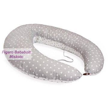   Scamp formázott gombosvégű szoptatós párna pamut huzattal "little hearts"