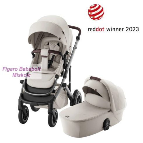 BRITAX RöMER Smile 5Z Lux multifunkciós babakocsi szett mózeskosárral "Soft Taupe"